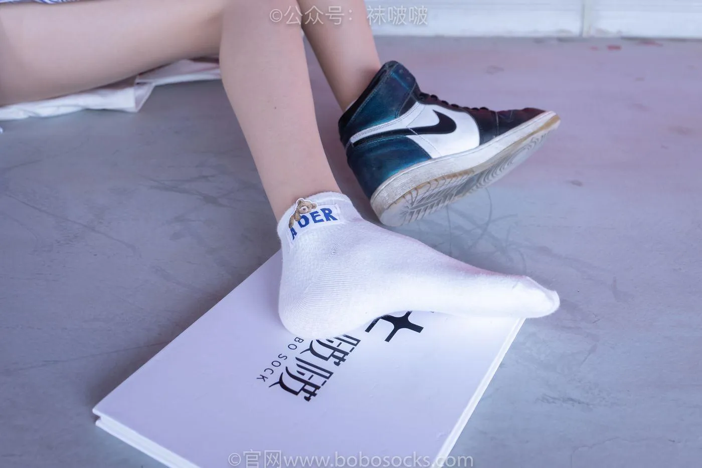 [BoBoSocks袜啵啵]NO.011 稚予-AJ、白色短棉袜、肉丝 [139P]插图5